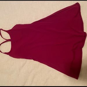TIKTOK Viral Dress! Halara sport dress XS maroon with built in bra & pockets!